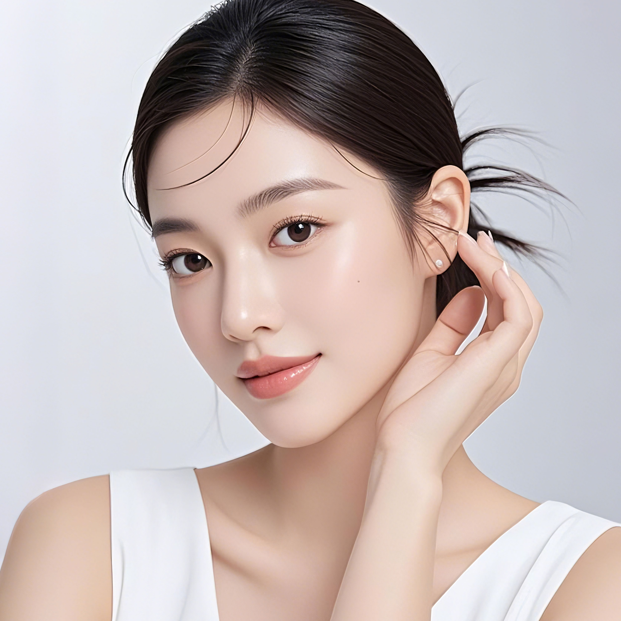 id醫院輪廓四項療程後模特