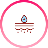 深層皺紋改善 皮膚更緊緻 激活皮膚再生 提升水分含量 增加真皮密度和厚度的圖標