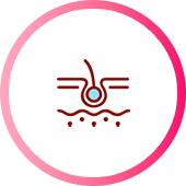 深層皺紋改善 皮膚更緊緻 激活皮膚再生 提升水分含量 增加真皮密度和厚度的圖標